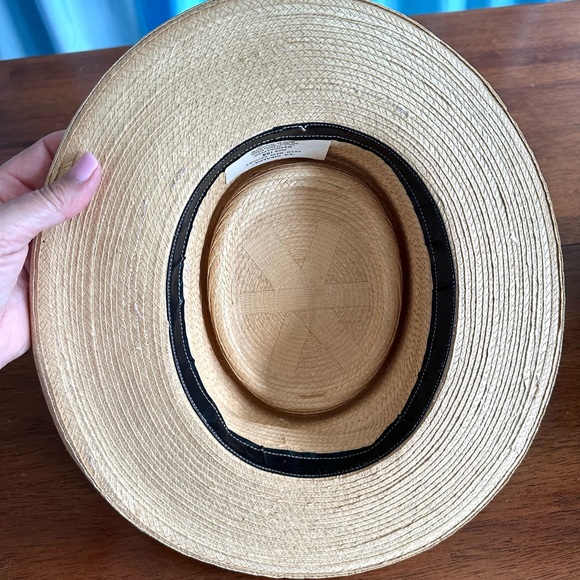 Vintage Ladies Panama Summer Hat-100% Palm Leaves. La Giralda Palm Hat - Picture 7 of 10